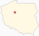 Map of Poland - Barcin in Poland