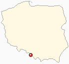 Map of Poland - Cieszyn in Poland