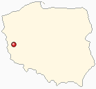 Map of Poland - Zielona Gora in Poland