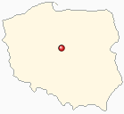 Map of Poland - Lubien Kujawski in Poland