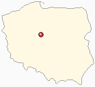 Map of Poland - Piotrkow Kujawski in Poland