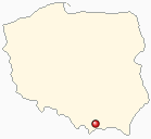 Map of Poland - Stary Sacz in Poland