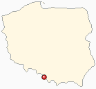 Map of Poland - Ustron in Poland
