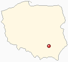 Map of Poland - Baranow Sandomierski in Poland