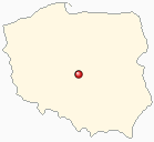 Map of Poland - Aleksandrow Lodzki in Poland