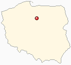 Map of Poland - Brodnica in Poland
