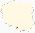 Map of Poland - Czechowice-Dziedzice in Poland