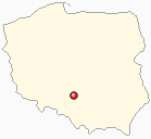 Map of Poland - Czestochowa in Poland