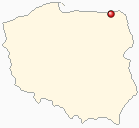 Map of Poland - Goldap in Poland