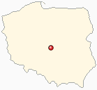 Map of Poland - Lodz in Poland