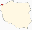 Map of Poland - Miedzywodzie in Poland