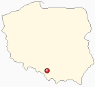 Map of Poland - Oswiecim (Auschwitz) in Poland