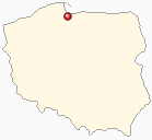 Map of Poland - Pruszcz Gdanski in Poland