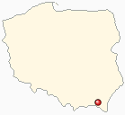 Map of Poland - Sanok in Poland
