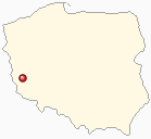 Map of Poland - Szprotawa in Poland