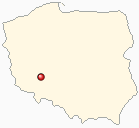 Map of Poland - Trzebnica in Poland