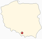 Map of Poland - Wadowice in Poland