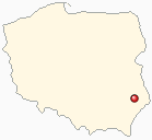Map of Poland - Zamosc in Poland