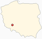 Map of Poland - Wroclaw in Poland
