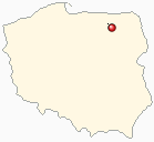 Map of Poland - Mikolajki in Poland