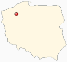 Map of Poland - Borne Sulinowo in Poland