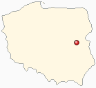 Map of Poland - Radomysl k/Siedlec in Poland