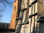 A fragment of the basilica and the tower - Olkusz pictures
