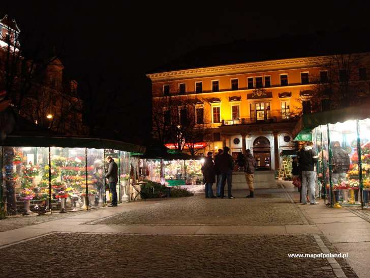 Solny Square at night - Wroclaw
