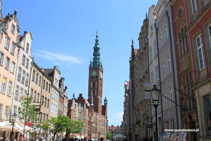 Dluga Street - Gdansk pictures, photo gallery, photos and images. Poland map. Map of Poland presents location
