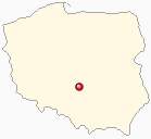 Map of Poland - Kamiensk in Poland