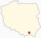 Map of Poland - Jaslo in Poland