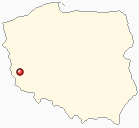 Map of Poland - Malomice in Poland