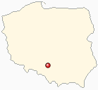 Map of Poland - Wozniki in Poland