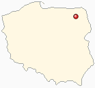 Map of Poland - Elk in Poland