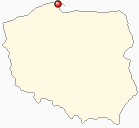 Map of Poland - Jastrzebia Gora in Poland