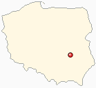 Map of Poland - Lipsko in Poland