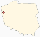 Map of Poland - Mysliborz in Poland