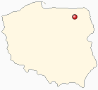 Map of Poland - Orzysz in Poland