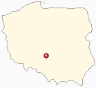 Map of Poland - Pajeczno in Poland