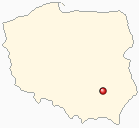 Map of Poland - Sandomierz in Poland
