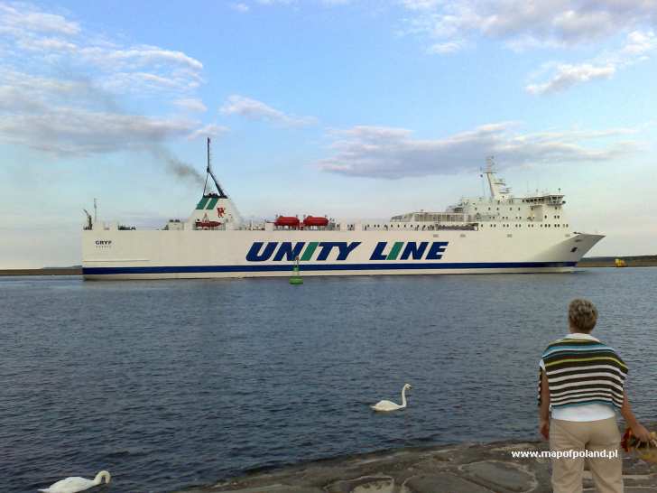 'Gryf' ferry boat coming from Trelleborg - Swinoujscie
