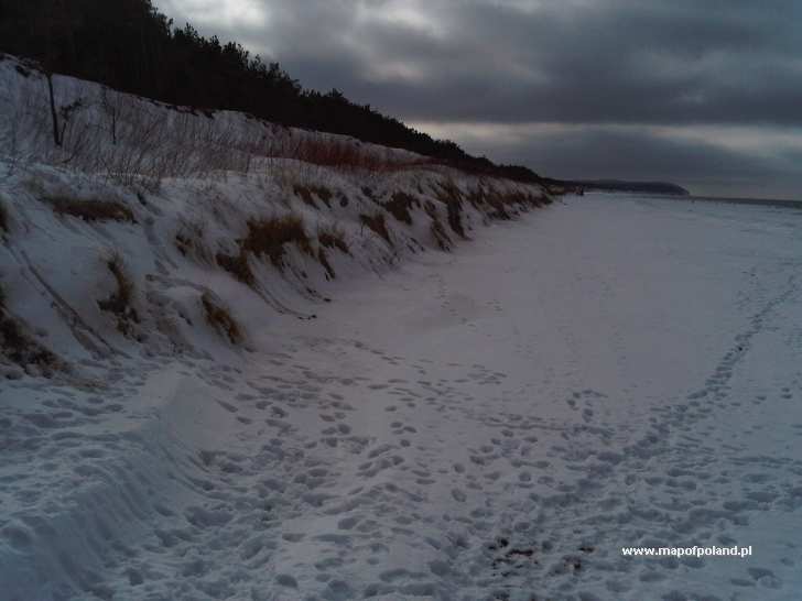 Beach in winter - Miedzywodzie