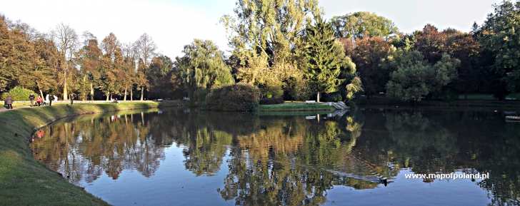 Pond in Spa Park - Naleczow